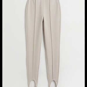H&M Cream Ankle-Length Women's Pants